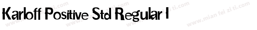 Karloff Positive Std Regular Italic字体转换